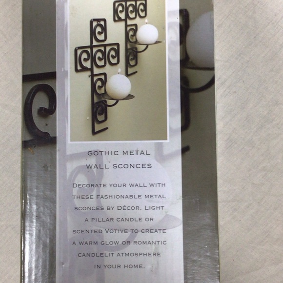 Circleware Gothic Metal Wall Sconces - Black nwot - Picture 4 of 5